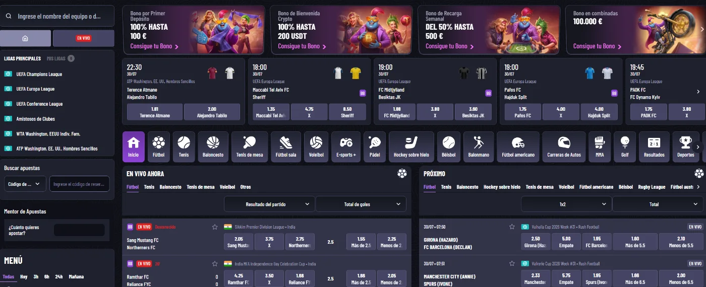 MrPacho Casino apuestas deportivas en vivo con cuotas y eventos