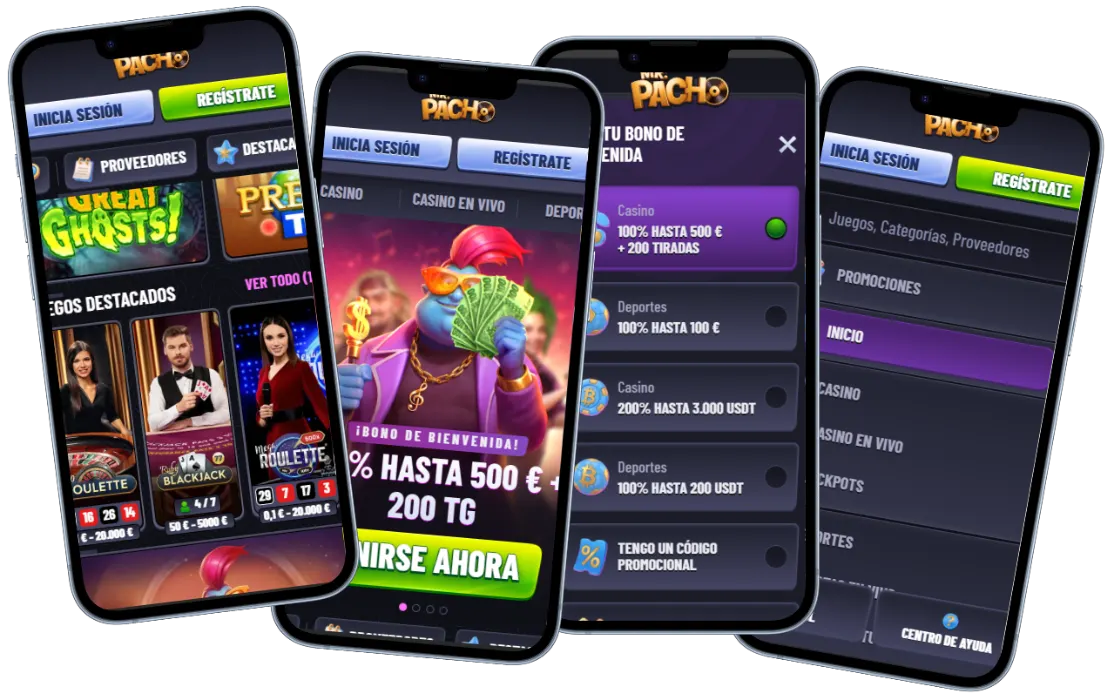 MrPacho Casino versión móvil con juegos, bonos y promociones